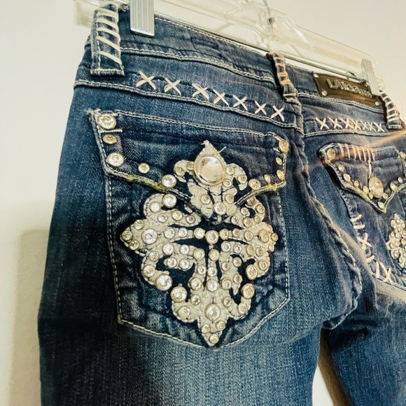 L.A. Idol Women's Skinny Jeans in Deep Blue - Picture 7 of 12